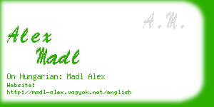 alex madl business card